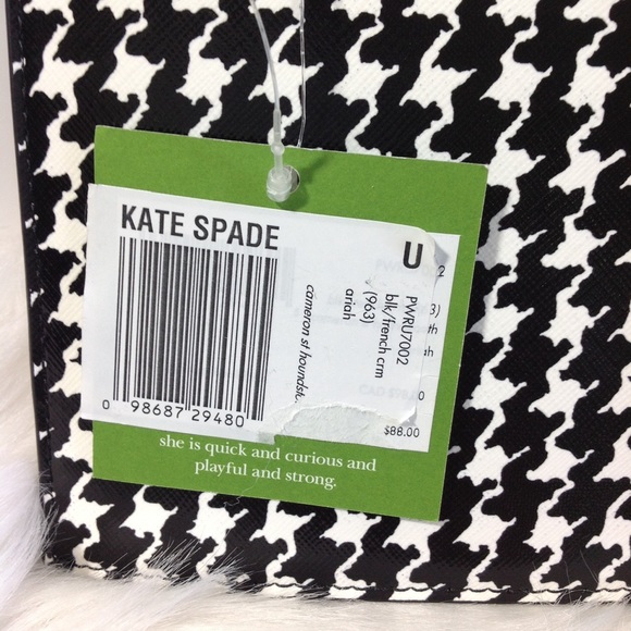 Kate Spade Ariah Houndstooth wristlet - Picture 3 of 6